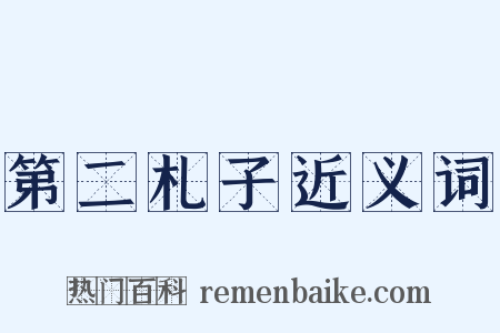 第二札子近义词是什么意思的图片